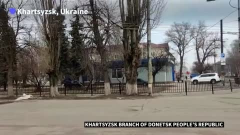 Video Shows Eerie, Empty Streets Of Ukraine, Sound Of Bombing Near Frontline