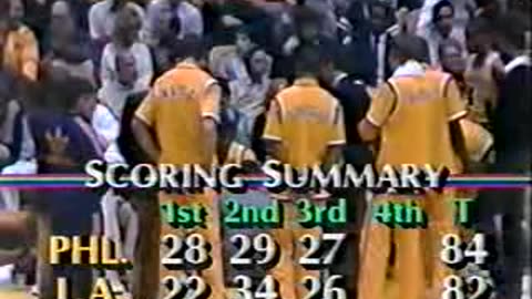 3-7-84 Lakers vs 76ers