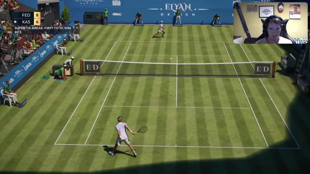 Top Spin 2K25 Federer vs Berrettini Hot Shot