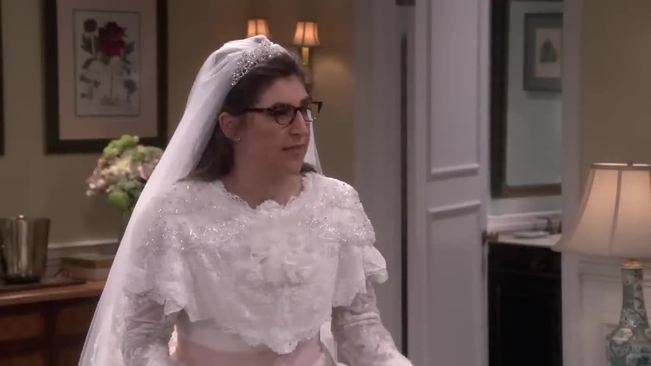 Amy and Sheldon Discover Super-Asymmetry on their Wedding Day. LOL