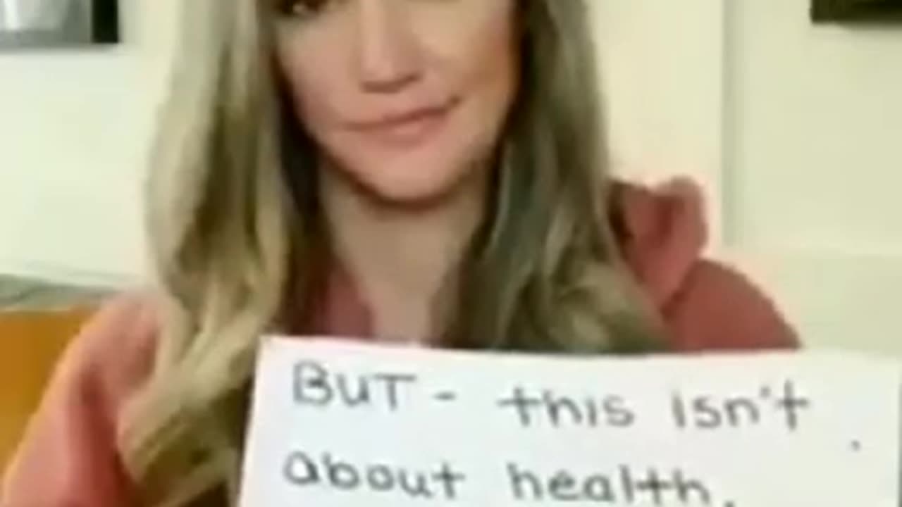 Terminated Nurse who didn't take the vaccine sends a message...