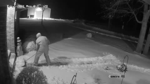 2021 12 27 Grandpa Snow Cleanup