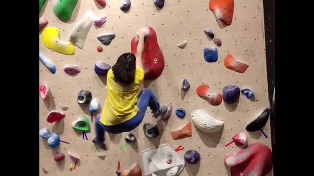 Indoor rock climbing