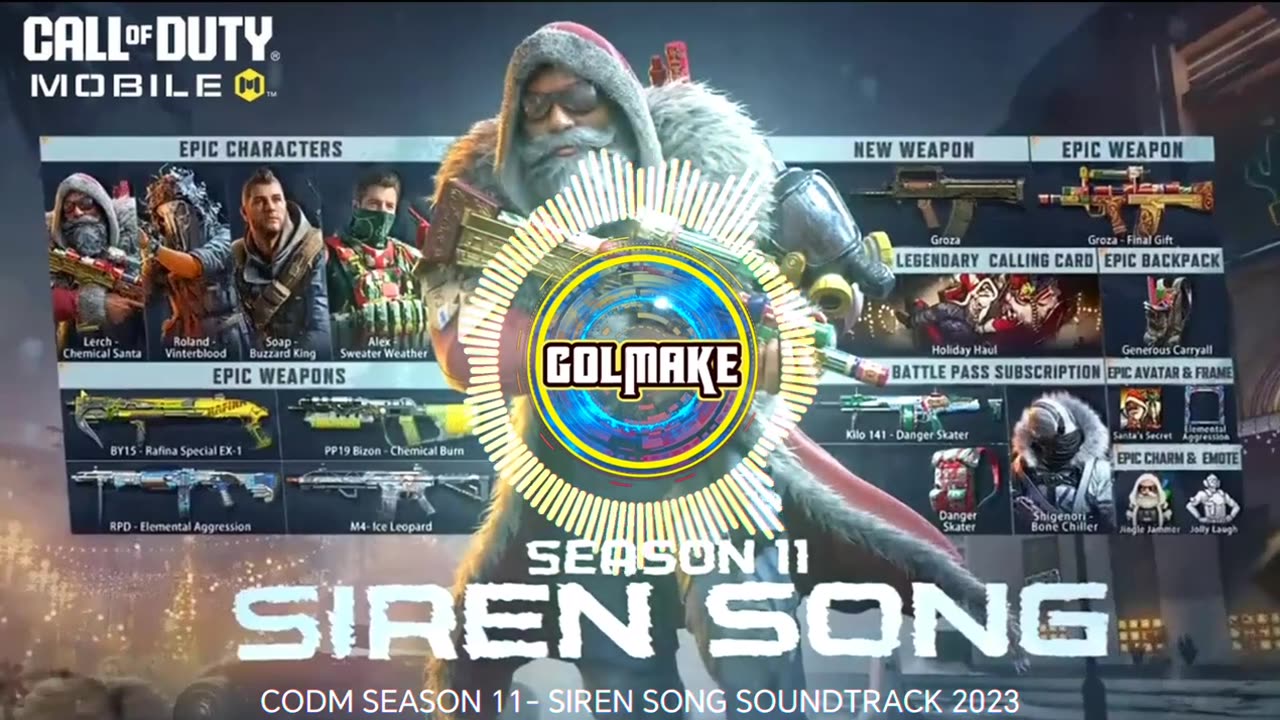 CALL OF DUTY MOBILE - SEASON 11 - SIREN SONG - SOUNDTRACK - 2023 - CODM