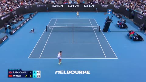 Emma Raducanu v Yafan Wang Highlights _ Australian Open 2024 Second Round