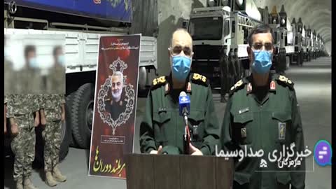 Iran: IRGC commander Hussein Salami visits a new underground missile silo in Hormozgan province