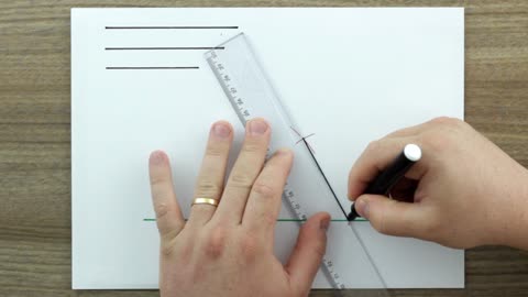 Construir um triângulo dadas as medidas dos lados.