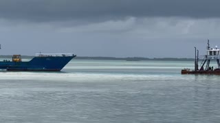 Water Spout Twisting Near Harbour Island, Bahamas