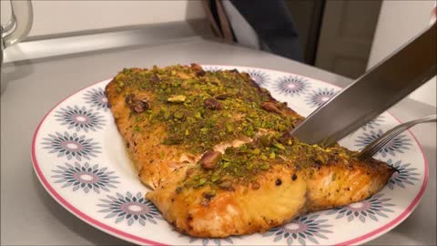 דג מדהים אשר כל אחד יכין ויצליח Salmon with Hönig Senf sauce and