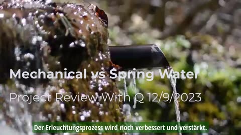 Mechanisches Wasser vs. Quellwasser