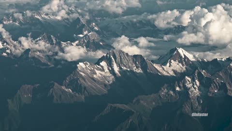 Rainy season encounter with sacred mountains