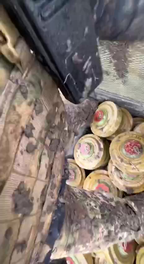 Ukrainians Load Truck With Hundreds of Mines