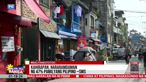 Kahirapan, nararamdaman ng 47% pamilyang Pilipino —SWS