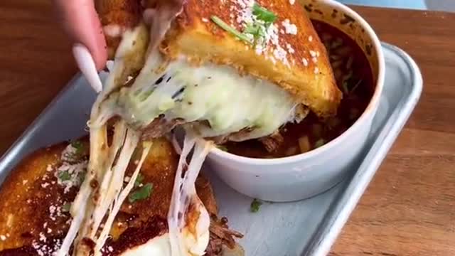 Are you smackin or passin on this Birria grilled cheese from