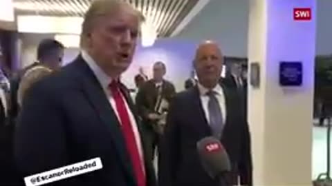Nothing to see here, just Donald J Trump congratulating Klaus Schwab on his fantastic job