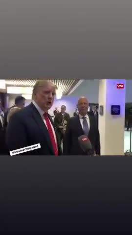 Nothing to see here, just Donald J Trump congratulating Klaus Schwab on his fantastic job