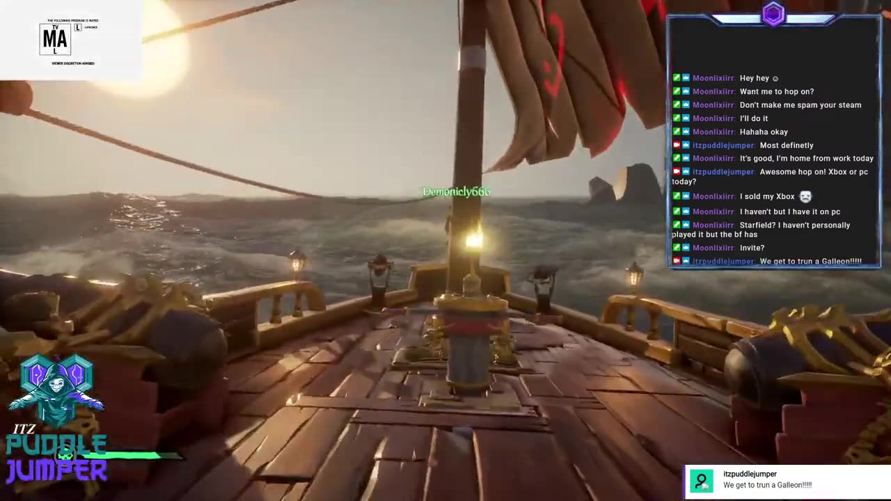 PuddleJumper is back, Lets Play Sea of Thieves do Some fishing till a Surprise.