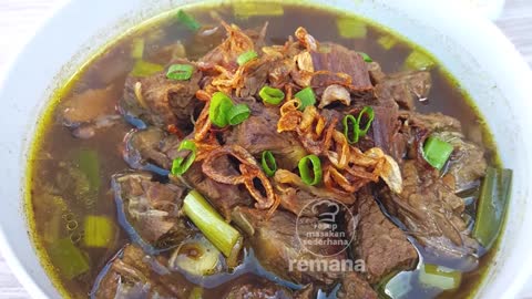 Special Food Beef Rawon from Indonesia