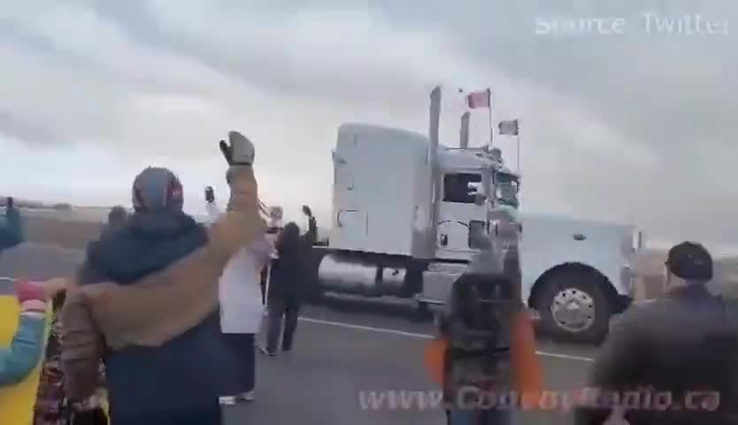 CHILDREN CALL IN THANKING THE CONVOY OF TRUCKERS IN CANADA