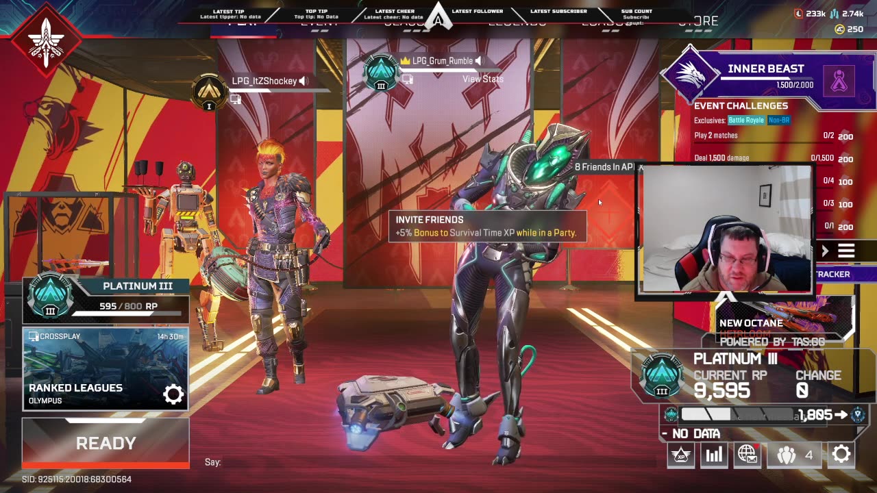 Apex Rank Grind Road to Master!!!!