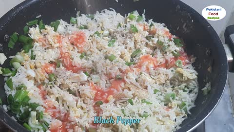 Korean Egg Fried Rice _ Korean Food _ Pakistani food recipes _ egg and rice recipes_ egg rice recipe