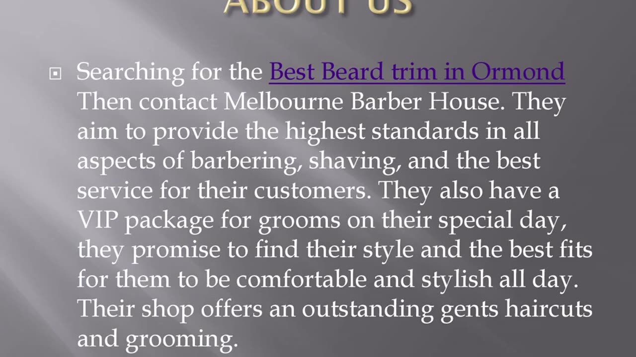 Best Beard trim in Ormond