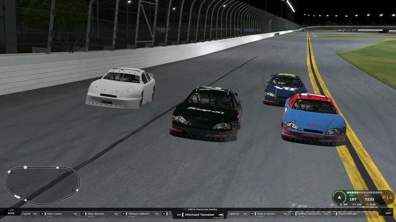 2nd Place Finish. ARCA Menards Series at Daytona. iRacing 1440p