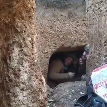 "A Russian shell lands in a Ukrainian trench in Zaporizhzhia."