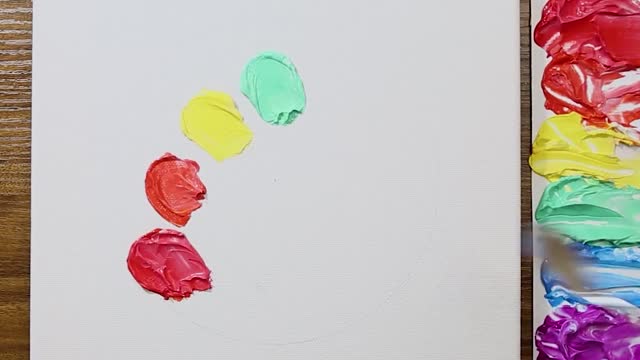 A thousand colors and a thousand reds are always spring, the third step in painting.