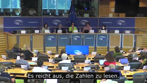 MEP Chrisine Anderson in the European Parliament on August 30,2022