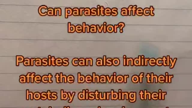 Parasitic infestation = addiction!