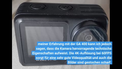 WOLFANG GA420 Action Cam 4K 60FPS Unterwasserkamera WiFi 10M Wasserdicht ohne Gehäuse 3.0