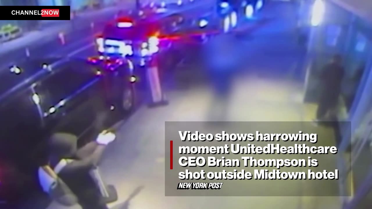 Moments UnitedHealthcare CEO Brian Thompson gunned down by suspect at close range