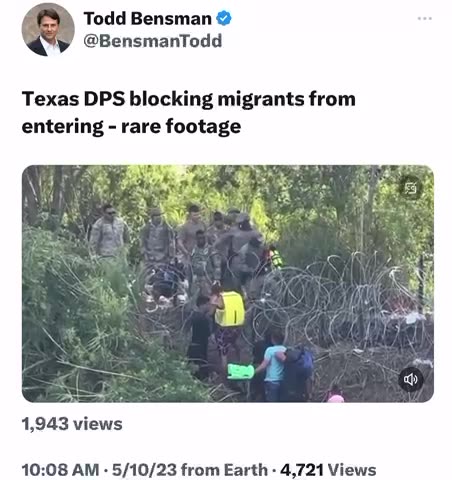 Texas DPS blocking migrants..