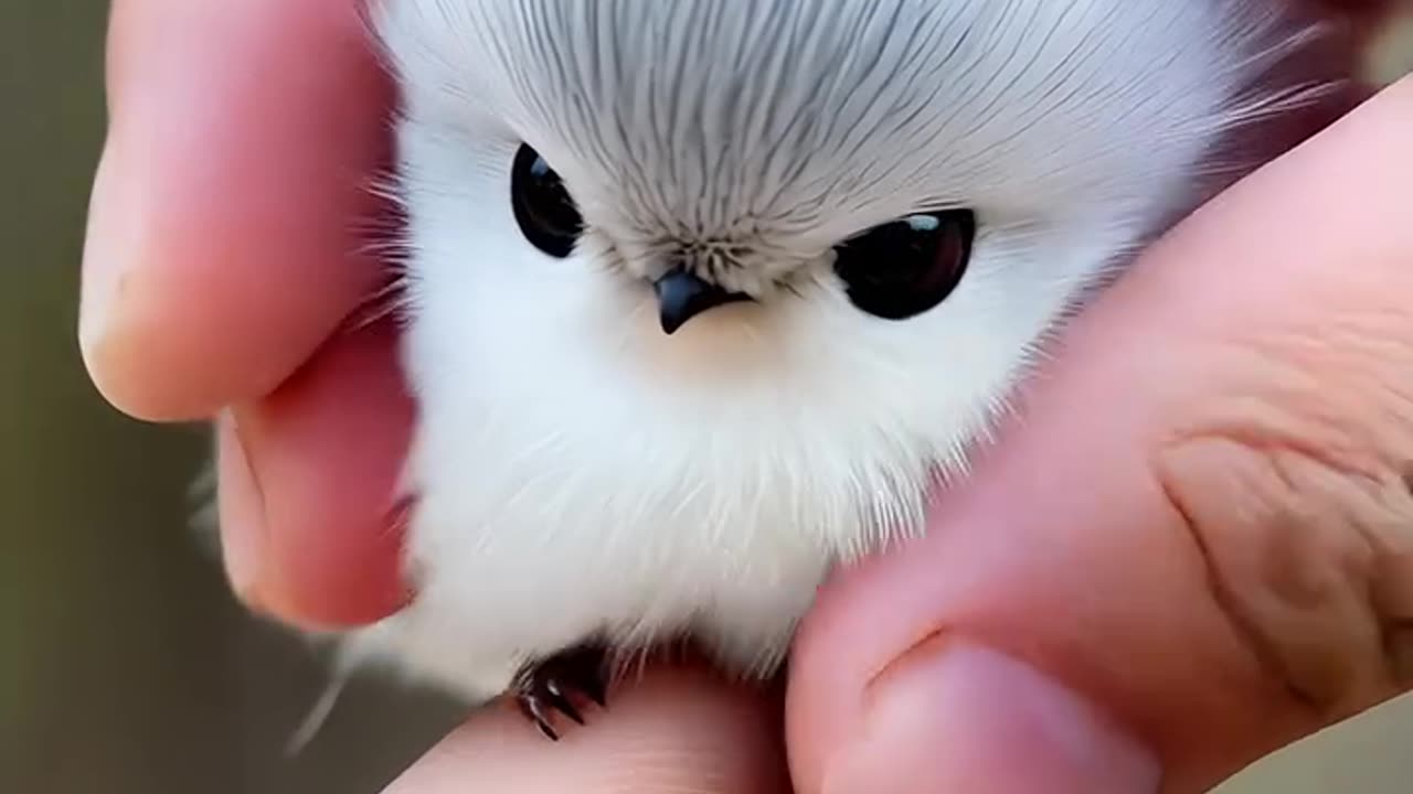 Cat on finger bird