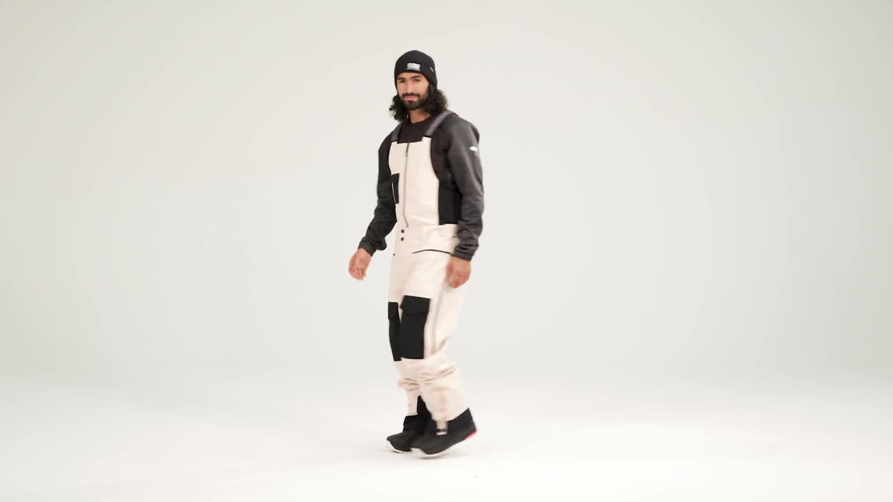 [??]U77 BIB PANTS - BEIGE
