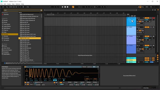 Ableton tutorial lesson 1