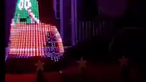 Funny Christmas Skit with lights w/ pizza delivery and getting shot at