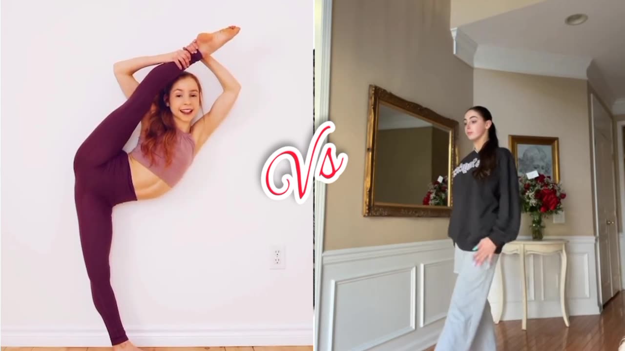 Anna Mcnulty Vs Olivia Alboher Flexibility TikToks