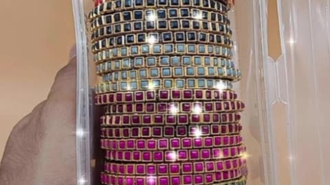 Silk thread kundan bangles for return gift 🎁