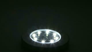 LED Solar Disk Lights Buried Light Outdoor Garden Under Ground Waterproof Lamp