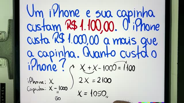 🤯 MATEMÁTICA BÁSICA DESBUGADA - Quanto custa um iPhone + capinha iPhone é 1.000 a mais! Bugante!