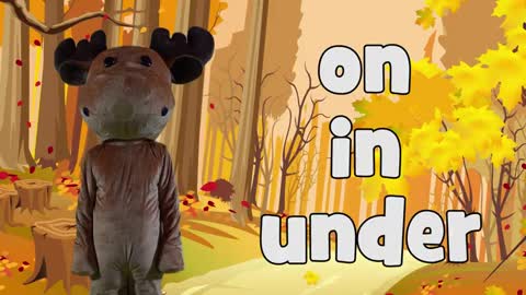 On, In, Under Prepositions Song for Kids