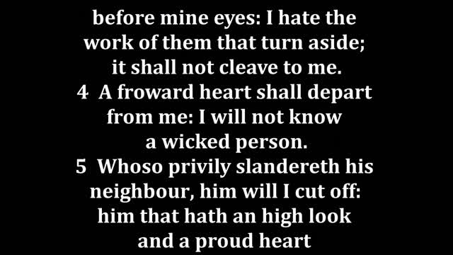 Psalms 101 King James version