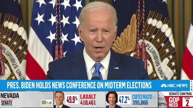 President Biden holds news conference on midterm elections