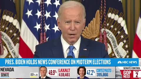 President Biden holds news conference on midterm elections