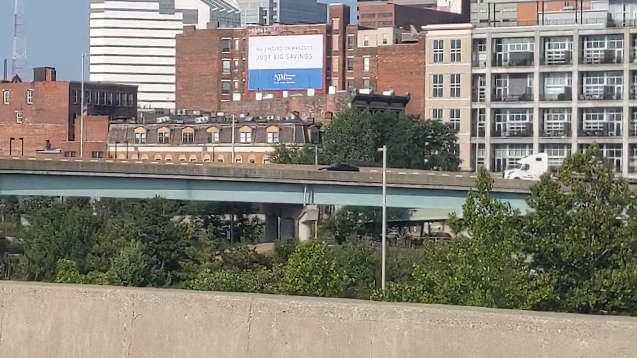 Entering Downtown Cincinnati