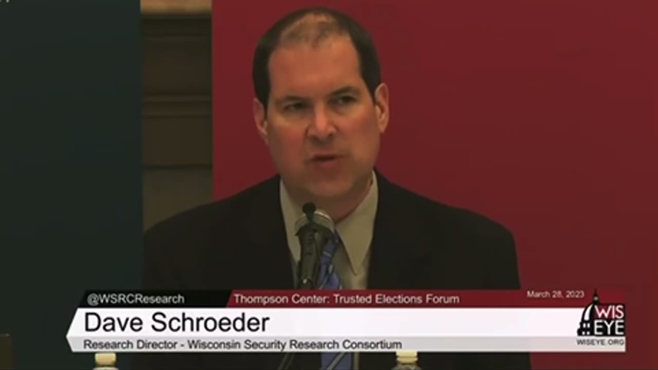 Wisconsin - Cyber Security Election Expert David Schroeder Disclosed Election Machines CAN BE HACKED