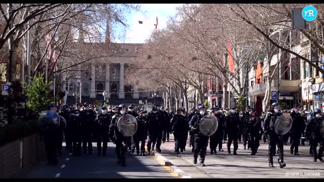 Chaos in Melbourne as freedom fighters reign the streets