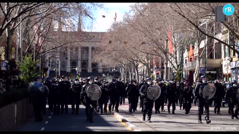 Chaos in Melbourne as freedom fighters reign the streets